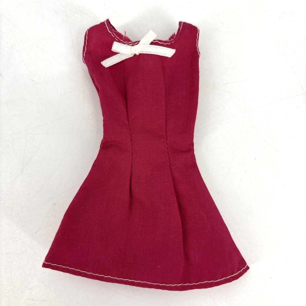 Fashionistas Barbie Doll Clothes Pink Dress White Bow 1980s 1990s